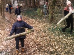 Sprzątanie cmentarza w Chocielewku