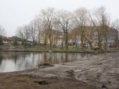 Park Kaczyńskich w Lęborku - ulica Grunwaldzka