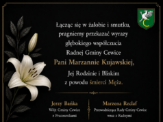 Kondolencje władz gminy Cewice po śmierci mieszkańca Kondolencje