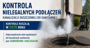 Kontrola nielegalnych podłączeń kanalizacji deszczowej do kanalizacji sanitarnej