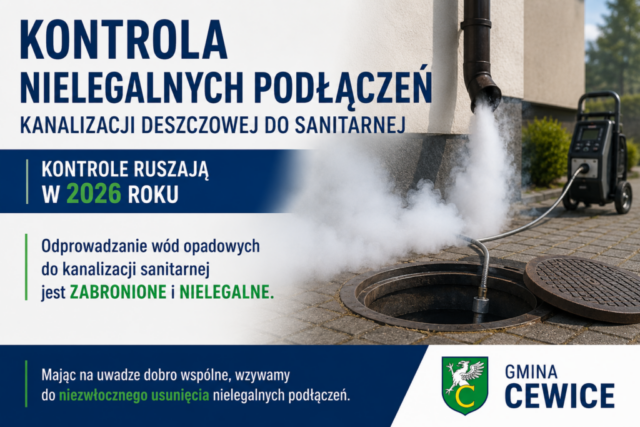 Kontrola nielegalnych podłączeń kanalizacji deszczowej do kanalizacji sanitarnej