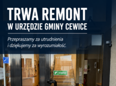 Utrudnienia w Urzędzie Gminy Cewice: trwają prace remontowe Remont pomieszczeń w Urzędzie Gminy Cewice