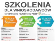 Wrześniowe nabory wniosków coraz bliżej. Bursztynowy Pasaż zaprasza na bezpłatne szkolenia dla przyszłych wnioskodawców!