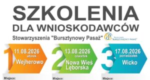 Wrześniowe nabory wniosków coraz bliżej. Bursztynowy Pasaż zaprasza na bezpłatne szkolenia dla przyszłych wnioskodawców!