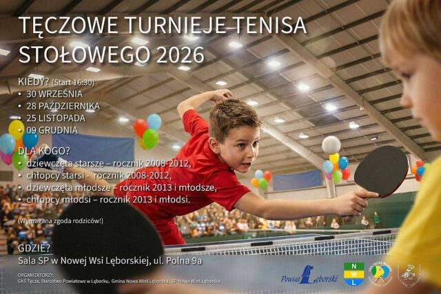 Jesienna runda powiatowych rozgrywek w tenisa stołowego w Nowej Wsi Lęborskiej