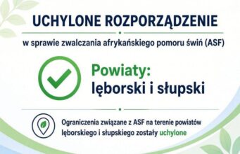 Zniesiono rygorystyczne przepisy ASF w powiatach lęborskim i słupskim