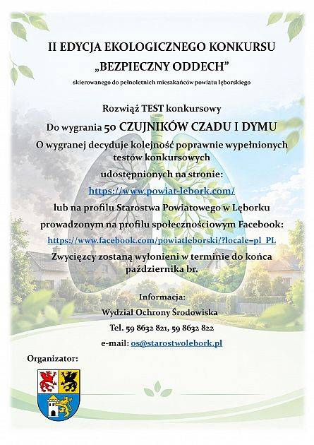 Wygraj czujnik czadu w konkursie Starosty Lęborskiego Wygraj czujnik czadu w konkursie Starosty Lęborskiego